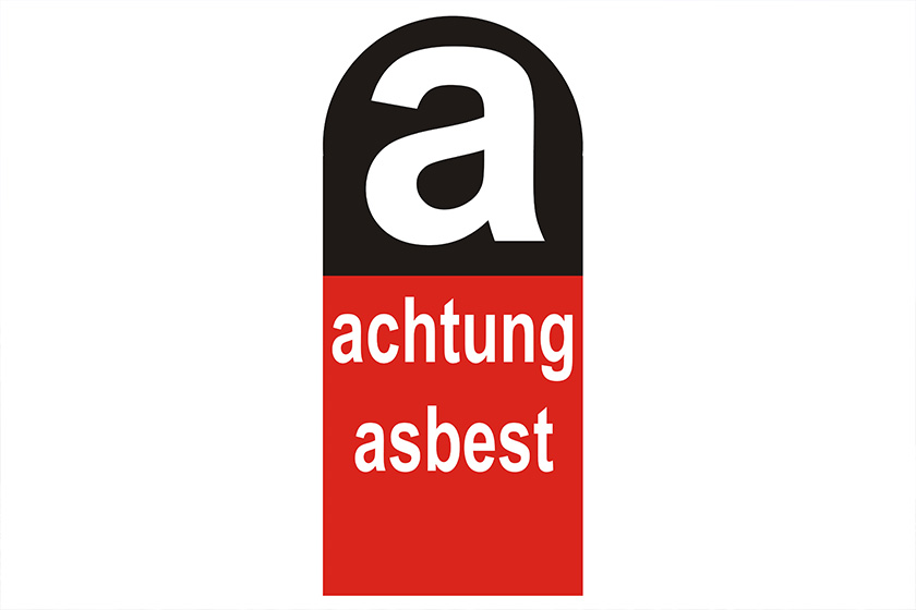 Warnsymbol Achtung Asbest
